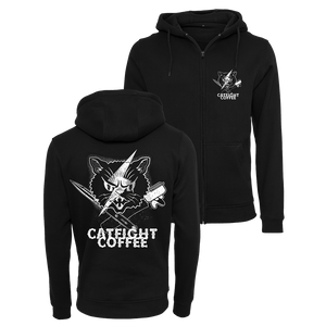 Catfight Coffee - Bowie Logo Zip Hoodie - Black