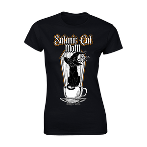 Catfight Coffee - Satanic Cat Mom Women's T-Shirt - Black