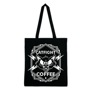 Catfight Coffee - Iron Claw B&W Logo Bag - Black