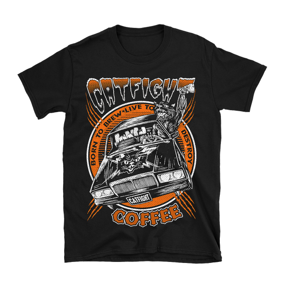 Catfight Coffee - Hearse T-Shirt - Black