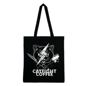 Catfight Coffee - Bowie Logo Tote Bag - Black