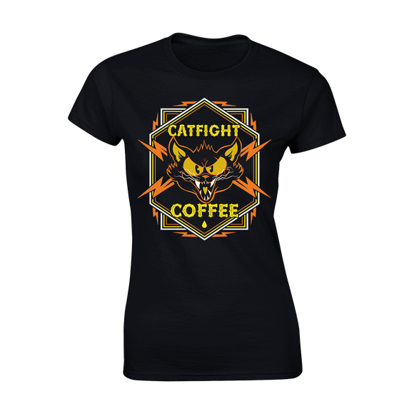 Catfight Coffee - Iron Claw Logo Women's T-Shirt - Black