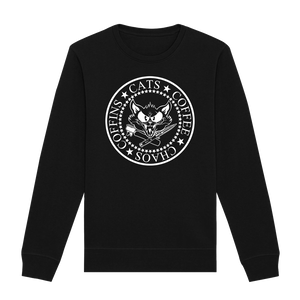 Catfight Coffee - Ramones Style Sweatshirt - Black