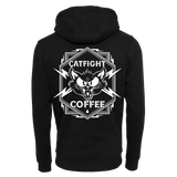 Catfight Coffee - Iron Claw B&W Logo Zip Hoodie - Black