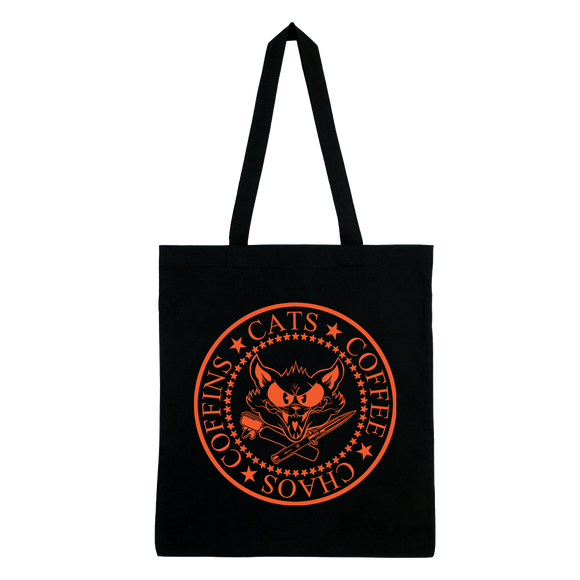 Catfight Coffee - Orange Ramones Style Bag - Black