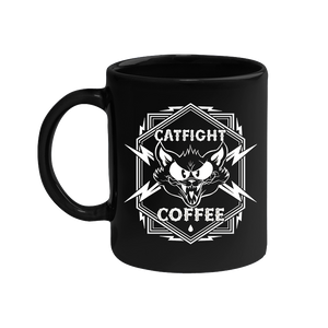 Catfight Coffee - Iron Claw B&W Logo Mug - Black