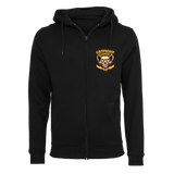 Catfight Coffee - Valentine's Skull Zip Hoodie - Black