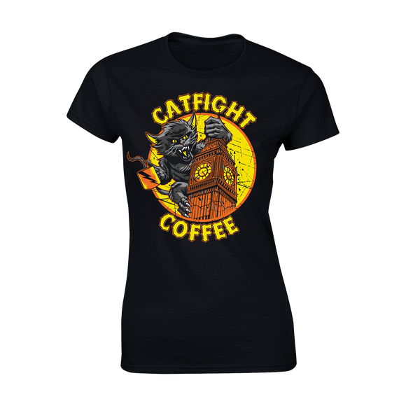 Catfight Coffee - Big Ben Women's T-Shirt - Black