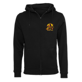 Catfight Coffee - Cartoon Hearse Zip Hoodie - Black